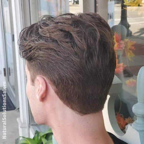 a teenage mens haircut that highlights clean lines