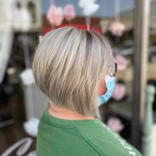 grey hair color transition in Salem Ohio at Natural Solutions
