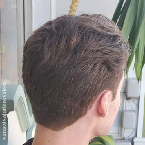 a teenage boy haircut that highlights clean lines