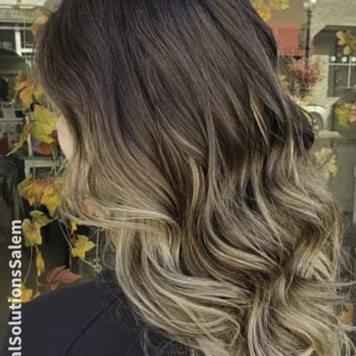 balayage services at Natural Solutions by Jesenia Mrofchak for long hair