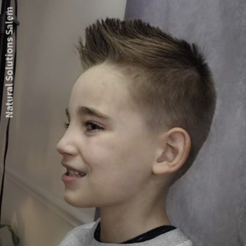 boy haircut favorites by men’s stylist at Natural Solutions Salem. Cut by Victoria Kessel