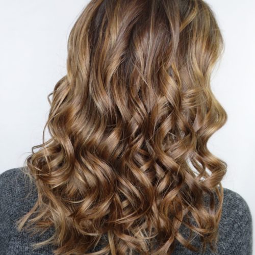 long hair styles with golden highlights in salem Ohio