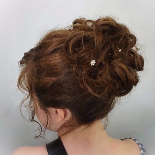 bridal updo hairstyles for long hair in Salem Ohio