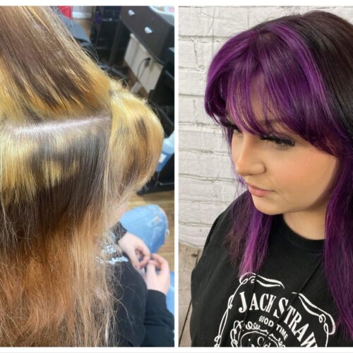learn from this salem ohio client. Don't do your own bleach job on your hair.
